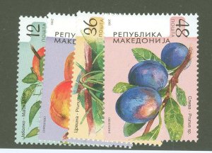 Macedonia #342-345  Single (Complete Set) (Flora)