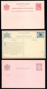 NETHERLAND 1970's - 1920's COLLECTION OF NINE DIFFERENT MINT POSTAL CARDS