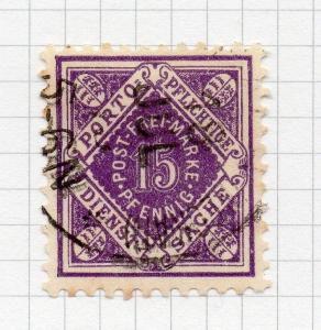 Wurttemberg 1917 November Early Issue Fine Used 15pf. 291663