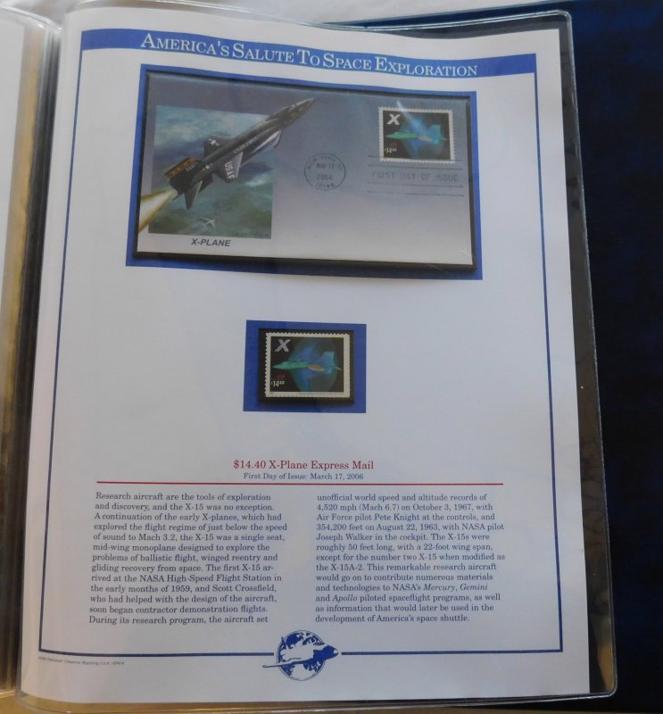 America's Salute to Space Exploration, Fleetwood First Day Covers w/ Min...