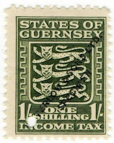 (I.B-CK) Guernsey Revenue : Income Tax 1/- (Waterlow specimen)