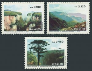 Brazil 2022-2024,MNH.Michel 2143-2145. Arapados da Serra National Park, 1985.