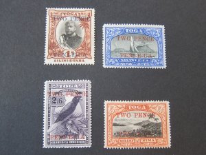 Tonga 1923 Sc 66-9 set MH
