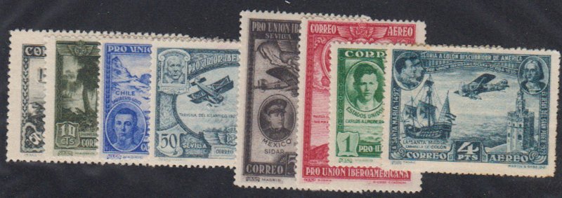 Spain - 1930 - SC C50-57 - MH - Complete set - C54 hinge thin