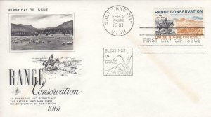 1961, Range Conservation, Artcraft, FDC (D13153)