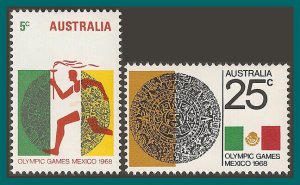 Australia 1968 Olympic Games, MNH #442-443,SG428-429