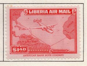 Liberia 1942 Early Issue Fine Mint Hinged $1.40. 164224