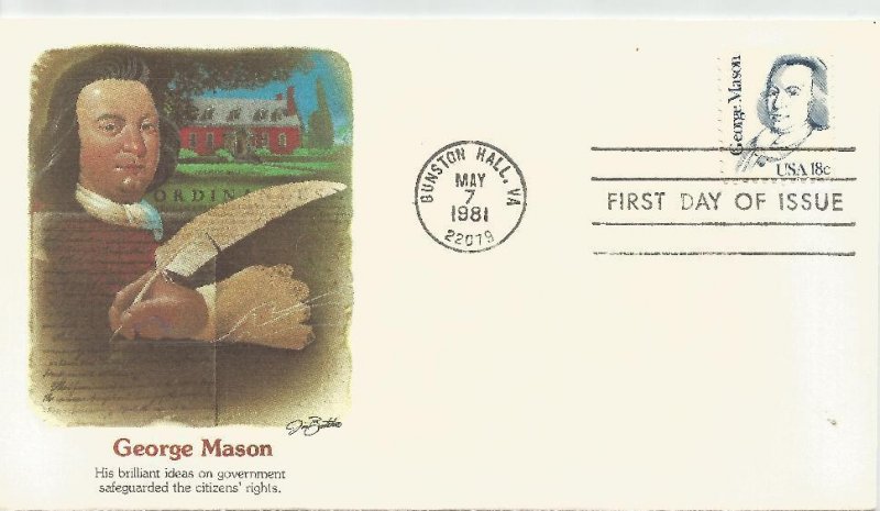 George Mason fdc