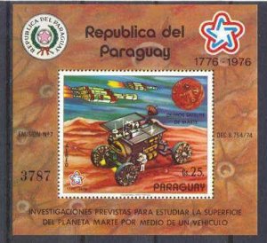 Paraguay 1716 MNH s/s Space/US Bicent. SCV27.50