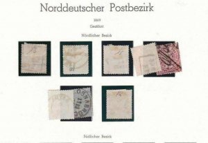 NORTH GERMAN CONFEDERATION 1869 USED STAMPS CAT £100+   REF R4161