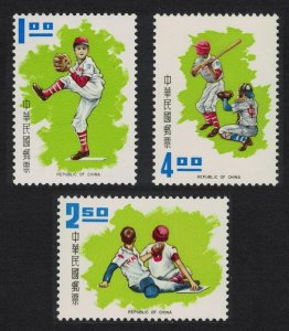 Taiwan World Little League Baseball Championships 3v 1971 MNH SG#811-813