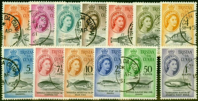 Tristan Da Cunha 1961 Set of 13 SG42-54 V.F.U 