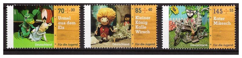 GERMANY 2017 Marionettes 3v  MNH