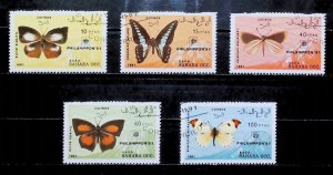 SAHARA OCC. R.A.S.D. 1991 Butterflies Used Full Set 18104-