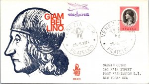 Italy 1974 FDC - Giambellino / Airmail - Venice - J8649