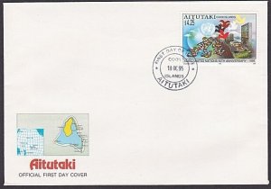 AITUTAKI Cook Is : 1995 50th Anniv United Nations FDC.....................A2045A