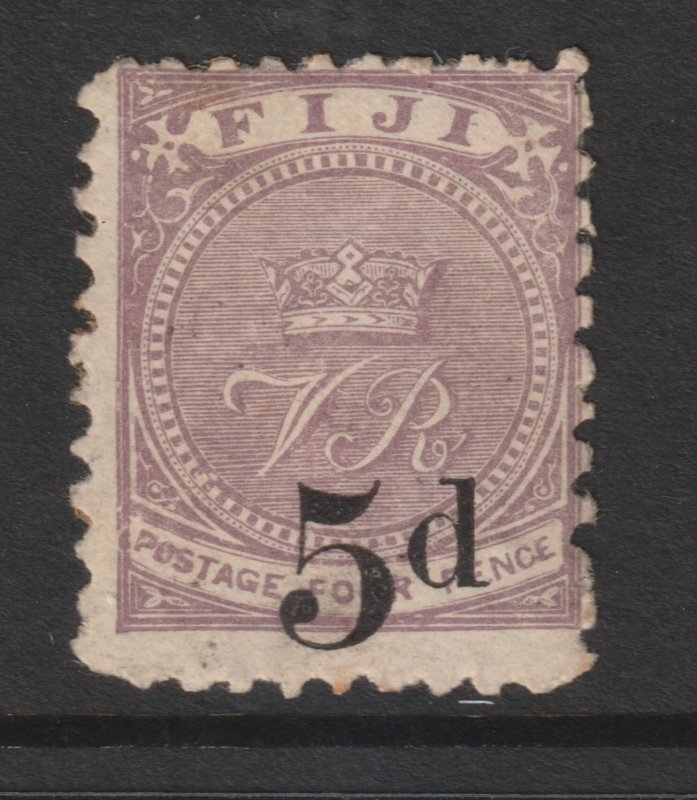 Fiji an old MH 5d overprint