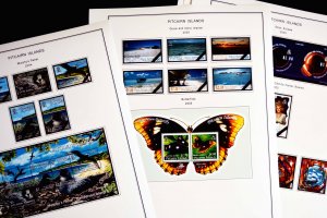 COLOR PRINTED PITCAIRN ISLANDS 1940-2010 STAMP ALBUM PAGES (118 illustr. pages)