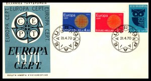 Greece 985-987 Europa U/A FDC