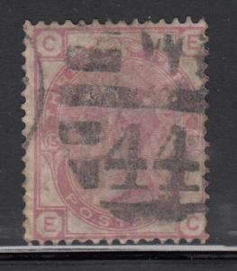 Great Britain 1873-1880 used Sc #61 Plate 15 Position EC 3p Victoria