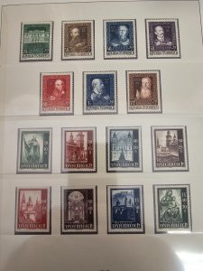 Austria Mint NH Stamp Collection 1945-71 in Lighthouse Album