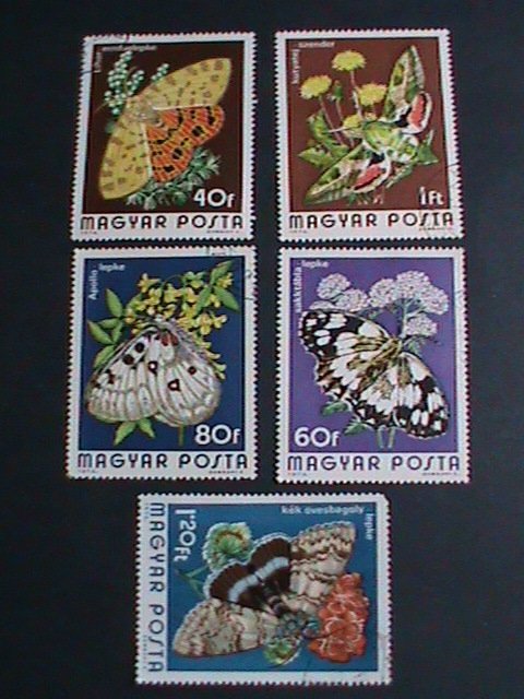 HUNGARY STAMP- COLORFUL BEAUTIFUL LOVELY BUTTERFLY JUMBO LARGE CTO STAMPS-VF