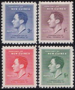 New Guinea Scott 48-51 Mint never hinged.