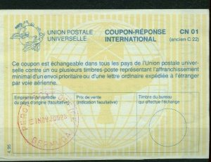 BERMUDA Lausonne Type 29, 2002 CN01 - International Reply Coupon IRC