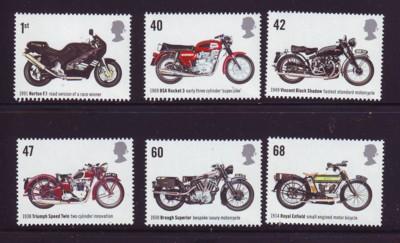 Great Britain Sc 2295-0 2005 Motorcycles stamps mint  NH