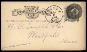 USA 1800s Boston Mass Negative Numeral 3 Fancy Cancel Cover 94914