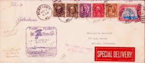First Flight Saint Louis Mo, Ohaha 1929 Signed P.M. Special Delivery