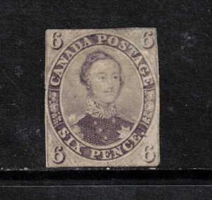 Canada #10 Mint Unused (No Gum) Light Thin As Usual **With Certificate**