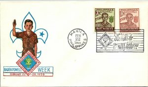 1959 Philippines FDC - Baden Powell Week - F14772