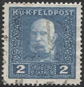 AUSTRIA 1915 MILITARY STAMPS Sc M23  2h, Used VF