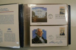 1986 Presidential Sc 2216-2219 in folio set of 40 from Washington to Reagan