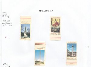 MOLDOVA - 1998 - Sculptures & Monuments - Perf 4v Set - M L H