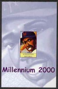 Somaliland 2001 Millennium series - Baseball Stars #9 Wil...