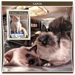 A9249 - S.TOME E PRINCE - Stamp Sheet - 2017 - CATS-