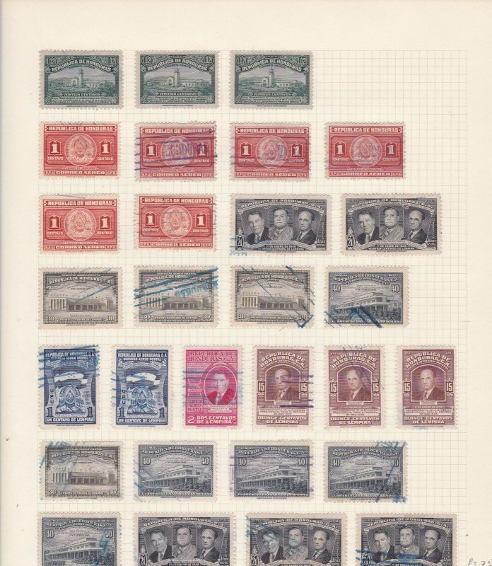 Honduras  Stamps on page Ref 15559