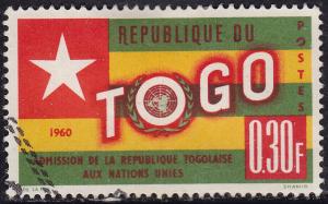 Togo 386 USED 1961 Togo's Admition to the UN .30 Fr