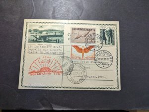 1931 Switzerland LZ 127 Graf Zeppelin Polar Flight Postcard Cover to Bern