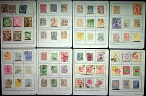 IRAN/PERSIA: Used/Unused - Ex-Old Time Collection - 8 Small Album Pages (75498)