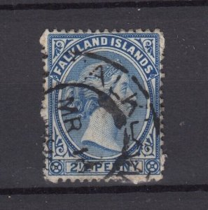 Falkland Islands QV 1891 Ultramarine Wmk Crown SG30 Fine Used BP9371