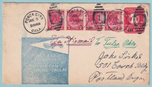 UNITED STATES FIRST FLIGHT COVER - 1928 FROM TULSA OKLAHOMA - CV308