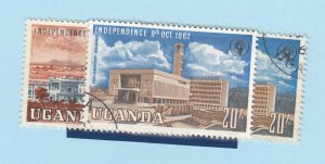 Uganda 1962 Independence 10/- 20/- (2) SG109-110 Fine Used BP8530