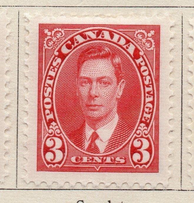 Canada 1937 Early Issue Fine Mint Hinged 3c. 057410