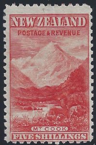 1899 NEW ZEALAND - no. 93 Monte Cook 5 sh. MLH*