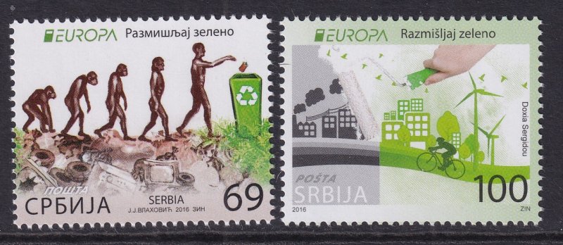 Serbia 741-742 Europa MNH VF