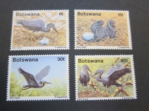 Botswana 1989 Sc 456-9 bird set MNH