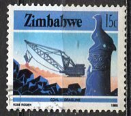 Zimbabwe; 1988: Sc. # 501a: Used Perf. 14 1/4x13 3/4 Single Stamp